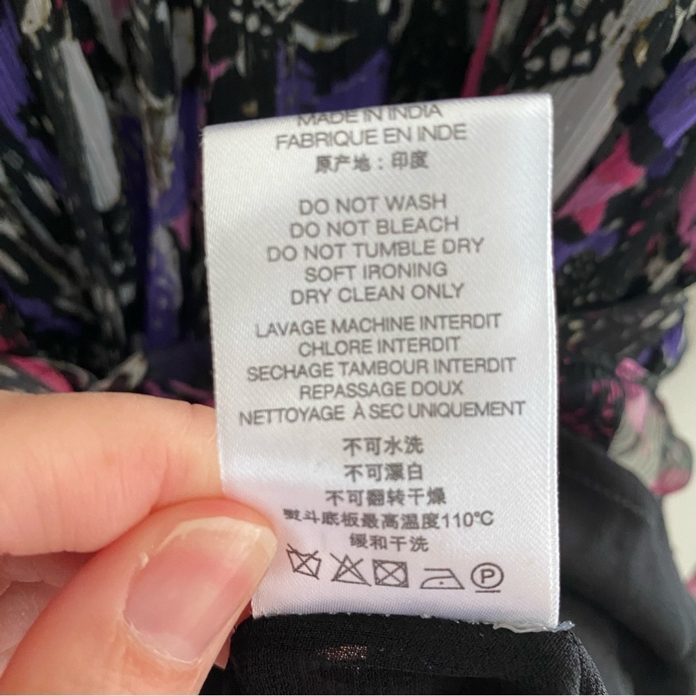 IRO Clash Sheer Ruffle Dress Purple - Picture 14 of 17
